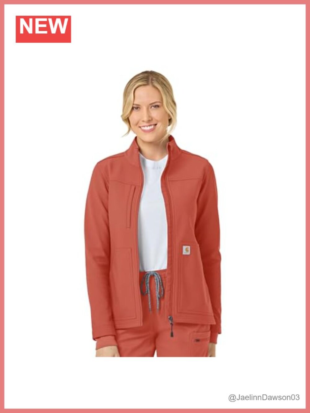 Carhartt Rugged Flex Bonded Fleece Scrub Jacket for Women
